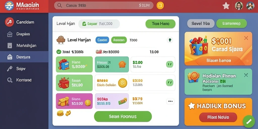 Sistem hadiah yang menguntungkan untuk pemain aktif.